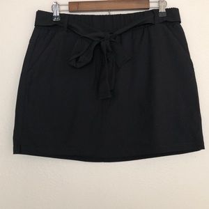 St. John's Bay Black Self Tie Skort